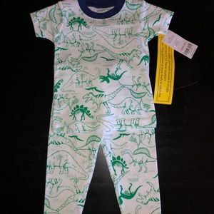Cute baby boys dino pajamas by Carters